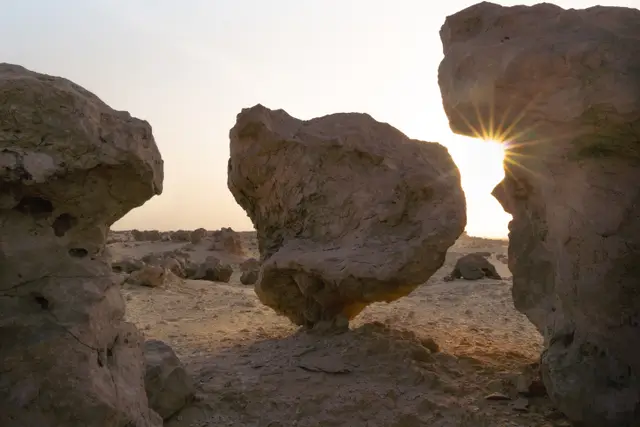 وسط الغروب